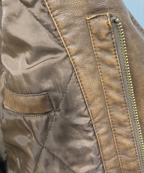 NAUTICA（ノーティカ）NAUTICA (ノーティカ) FREAK'S STORE (フリークスストア) Faded Vegan Leather Blouson ブラウン サイズ:1の古着・服飾アイテム