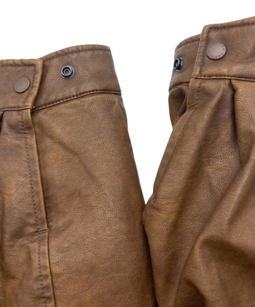 NAUTICA（ノーティカ）NAUTICA (ノーティカ) FREAK'S STORE (フリークスストア) Faded Vegan Leather Blouson ブラウン サイズ:1の古着・服飾アイテム