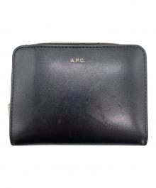 A.P.C.（アーペーセー）の古着「EMMANUEL ZIP WALLET」｜ブラック