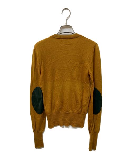 MM6 Maison Margiela（エムエムシックスメゾンマルジェラ）MM6 Maison Margiela (エムエムシックスメゾンマルジェラ) エルボーパッチニット イエロー サイズ:	SIZE Sの古着・服飾アイテム