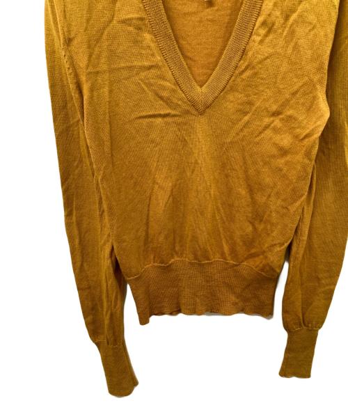 MM6 Maison Margiela（エムエムシックスメゾンマルジェラ）MM6 Maison Margiela (エムエムシックスメゾンマルジェラ) エルボーパッチニット イエロー サイズ:	SIZE Sの古着・服飾アイテム