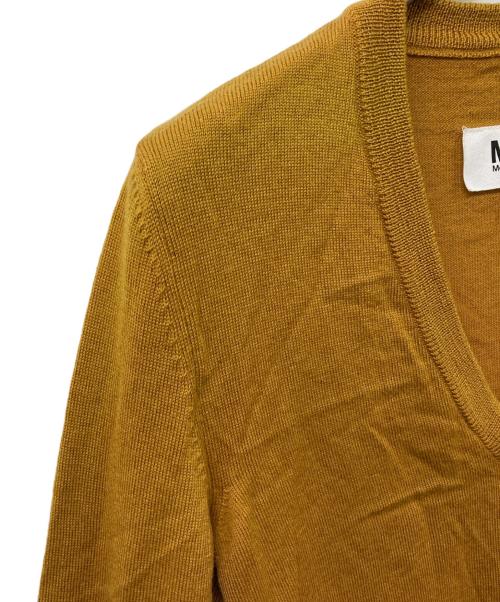 MM6 Maison Margiela（エムエムシックスメゾンマルジェラ）MM6 Maison Margiela (エムエムシックスメゾンマルジェラ) エルボーパッチニット イエロー サイズ:	SIZE Sの古着・服飾アイテム