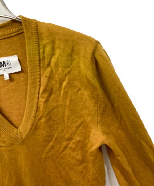 MM6 Maison Margiela（エムエムシックスメゾンマルジェラ）MM6 Maison Margiela (エムエムシックスメゾンマルジェラ) エルボーパッチニット イエロー サイズ:	SIZE Sの古着・服飾アイテム