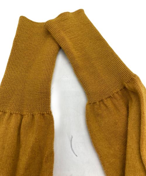 MM6 Maison Margiela（エムエムシックスメゾンマルジェラ）MM6 Maison Margiela (エムエムシックスメゾンマルジェラ) エルボーパッチニット イエロー サイズ:	SIZE Sの古着・服飾アイテム