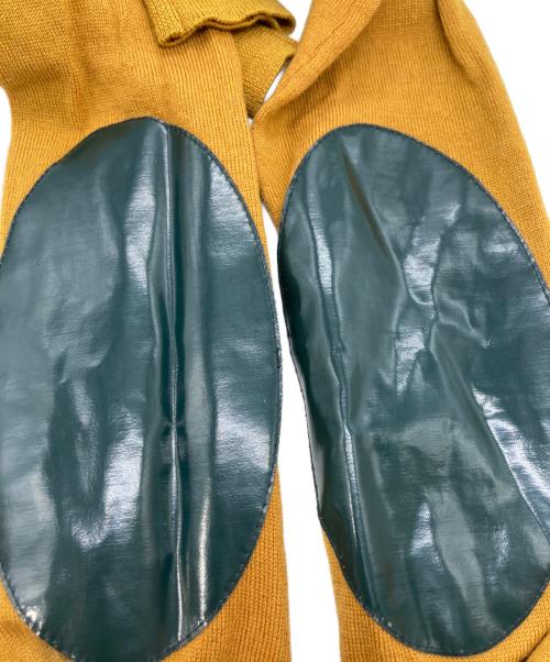 MM6 Maison Margiela（エムエムシックスメゾンマルジェラ）MM6 Maison Margiela (エムエムシックスメゾンマルジェラ) エルボーパッチニット イエロー サイズ:	SIZE Sの古着・服飾アイテム