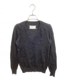 MARTIN MARGIELA（マルタン・マルジェラ）の古着「Vネックニット」｜ブラック