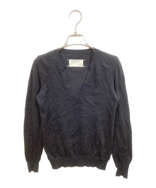 MARTIN MARGIELA（マルタン・マルジェラ）MARTIN MARGIELA (マルタン・マルジェラ) Vネックニット ブラック サイズ:Sの古着・服飾アイテム