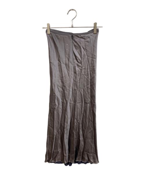 Maison Margiela（メゾンマルジェラ）Maison Margiela (メゾンマルジェラ) サテンマキシスカート グレー サイズ:Ｓの古着・服飾アイテム