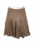 Maison Margielaメゾンマルジェラ）の古着「プリーツキュロット」｜ブラウン