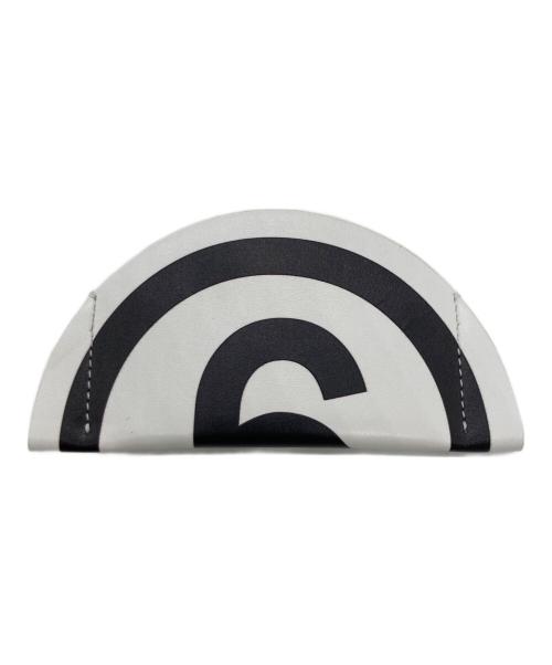MM6 Maison Margiela（エムエムシックスメゾンマルジェラ）MM6 Maison Margiela (エムエムシックスメゾンマルジェラ) レザーカードケース ホワイト×ブラックの古着・服飾アイテム
