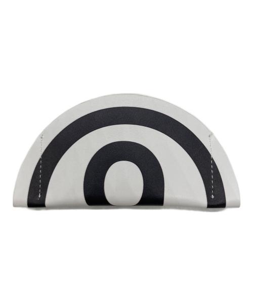 MM6 Maison Margiela（エムエムシックスメゾンマルジェラ）MM6 Maison Margiela (エムエムシックスメゾンマルジェラ) レザーカードケース ホワイト×ブラックの古着・服飾アイテム