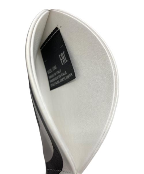 MM6 Maison Margiela（エムエムシックスメゾンマルジェラ）MM6 Maison Margiela (エムエムシックスメゾンマルジェラ) レザーカードケース ホワイト×ブラックの古着・服飾アイテム