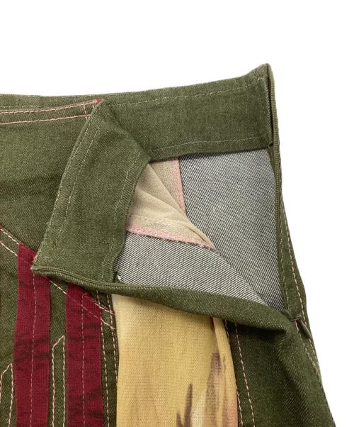 legatte jeans（レガット ジーンズ）legatte jeans (レガット ジーンズ) アシメスカート カーキ サイズ:1の古着・服飾アイテム
