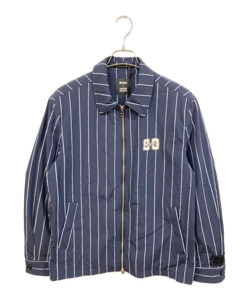 BOSS（ボス）BOSS (ボス) Shohei Ohtani (ショウヘイオオタニ) リラックスフィット ストライプジャケット ネイビー サイズ:50の古着・服飾アイテム