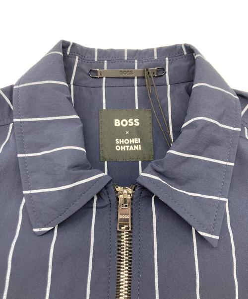 BOSS（ボス）BOSS (ボス) Shohei Ohtani (ショウヘイオオタニ) リラックスフィット ストライプジャケット ネイビー サイズ:50の古着・服飾アイテム