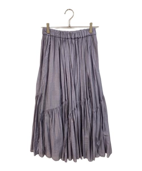La TOTALITE（ラ ト―タリテ）La TOTALITE (ラ ト―タリテ) ボリュームティアードスカート パープル サイズ:	SIZE 38の古着・服飾アイテム