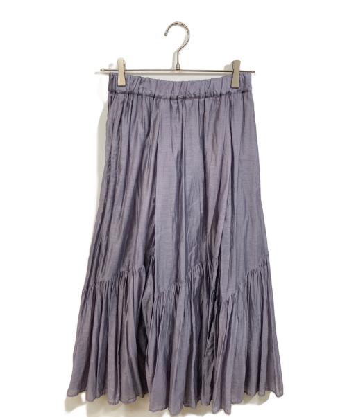 La TOTALITE（ラ ト―タリテ）La TOTALITE (ラ ト―タリテ) ボリュームティアードスカート パープル サイズ:	SIZE 38の古着・服飾アイテム