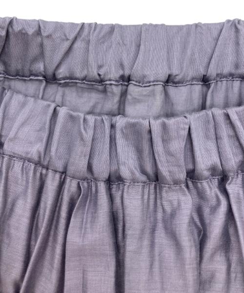 La TOTALITE（ラ ト―タリテ）La TOTALITE (ラ ト―タリテ) ボリュームティアードスカート パープル サイズ:	SIZE 38の古着・服飾アイテム