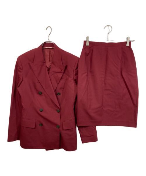 Jean Paul Gaultier FEMME（ジャンポールゴルチエ フェム）Jean Paul Gaultier FEMME (ジャンポールゴルチエ フェム) 3Bジャケットセットアップ ボルドー サイズ:40の古着・服飾アイテム