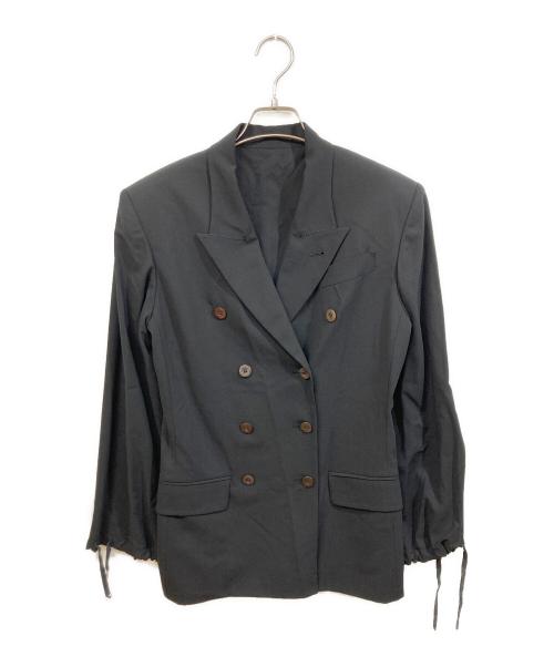 Jean Paul Gaultier FEMME（ジャンポールゴルチエ フェム）Jean Paul Gaultier FEMME (ジャンポールゴルチエ フェム) ダブルジャケット ブラック サイズ:40の古着・服飾アイテム