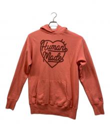 HUMAN MADE（ヒューマンメイド）の古着「Heart Logo Hoodie」｜ピンク
