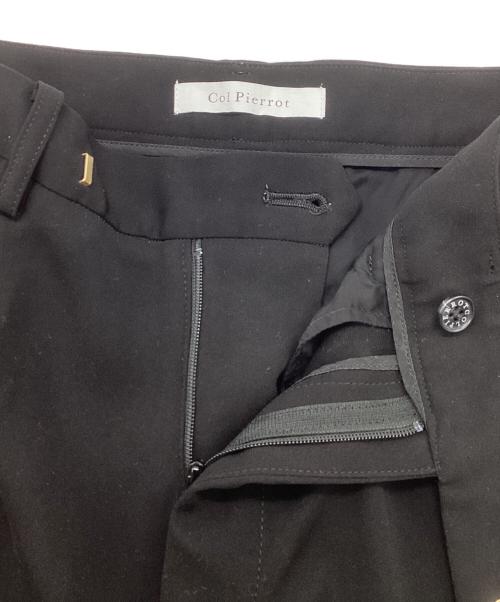 Col Pierrot（コルピエロ）Col Pierrot (コルピエロ) Cropped パンツ スラックス ブラック サイズ:36の古着・服飾アイテム