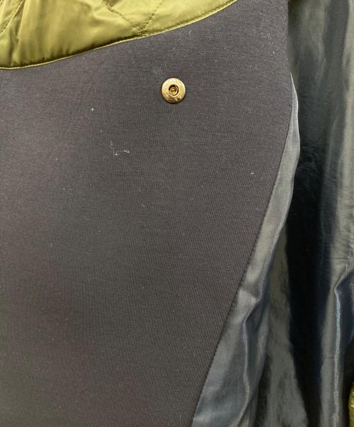 MARECHAL TERRE（マルシャルテル）MARECHAL TERRE (マルシャルテル) ダウンジャケット カーキ×ネイビー サイズ:	SIZE 2の古着・服飾アイテム