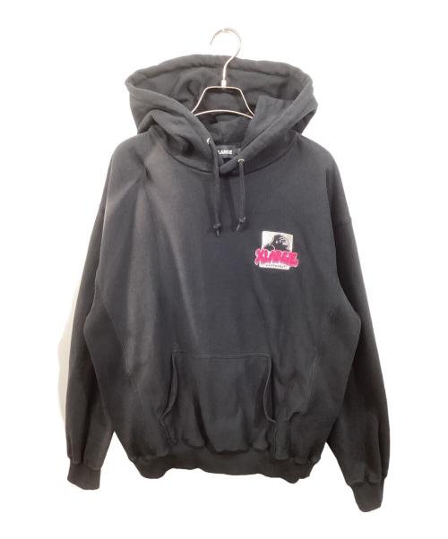 X-LARGE（エクストララージ）X-LARGE (エクストララージ) GRAFFITI PULLOVER HOODED SWEAT ブラック サイズ:Ｍの古着・服飾アイテム