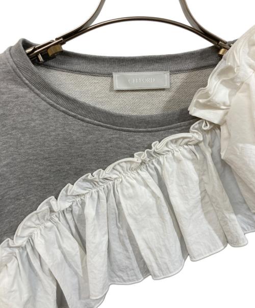 CELFORD（セルフォード）CELFORD (セルフォード) ラッフルデザインプルオーバー グレー サイズ:SIZE Freeの古着・服飾アイテム