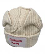 CHARLES JEFFREY LOVERBOYチャールズ ジェフリー ラバーボーイ）の古着「CHUNKY EARS BEANIE」｜ホワイト