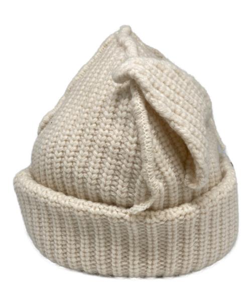 CHARLES JEFFREY LOVERBOY（チャールズ ジェフリー ラバーボーイ）CHARLES JEFFREY LOVERBOY (チャールズ ジェフリー ラバーボーイ) CHUNKY EARS BEANIE ホワイトの古着・服飾アイテム