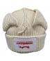CHARLES JEFFREY LOVERBOY (チャールズ ジェフリー ラバーボーイ) CHUNKY EARS BEANIE ホワイト：12000円