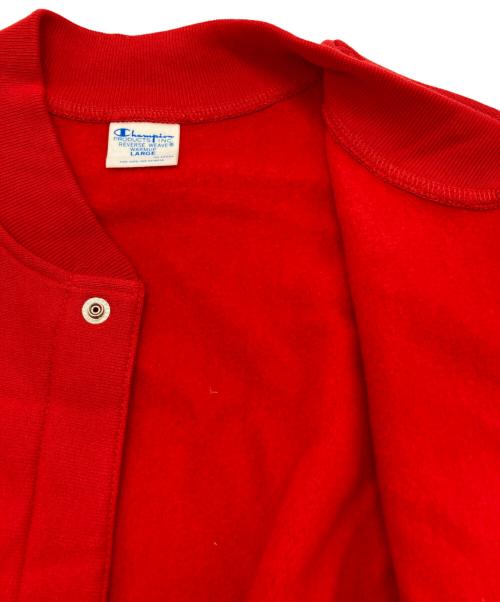 Champion REVERSE WEAVE（チャンピオン リバース ウィーブ）Champion REVERSE WEAVE (チャンピオン リバース ウィーブ) スウェットカーディガン レッド サイズ:Lの古着・服飾アイテム