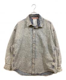 Acne studios（アクネ ストゥディオズ）の古着「モノグラムデニムシャツ」｜ブルー