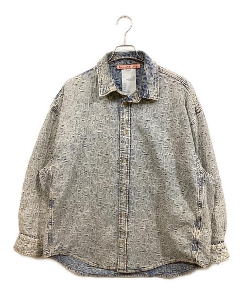 Acne studios（アクネ ストゥディオズ）Acne studios (アクネ ストゥディオズ) モノグラムデニムシャツ ブルー サイズ:46の古着・服飾アイテム