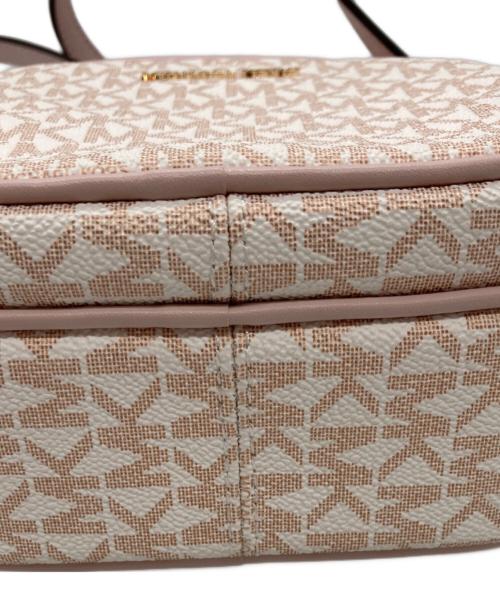 MICHAEL KORS（マイケル・コース）MICHAEL KORS (マイケル・コース) Jet Set Travel Medium Signature Logo Crossbody Bag ピンクの古着・服飾アイテム