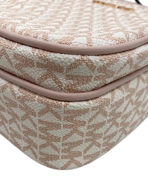 MICHAEL KORS（マイケル・コース）MICHAEL KORS (マイケル・コース) Jet Set Travel Medium Signature Logo Crossbody Bag ピンクの古着・服飾アイテム