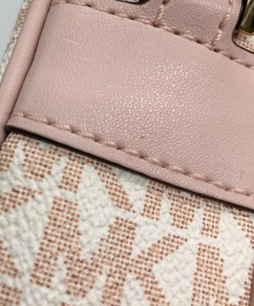 MICHAEL KORS（マイケル・コース）MICHAEL KORS (マイケル・コース) Jet Set Travel Medium Signature Logo Crossbody Bag ピンクの古着・服飾アイテム