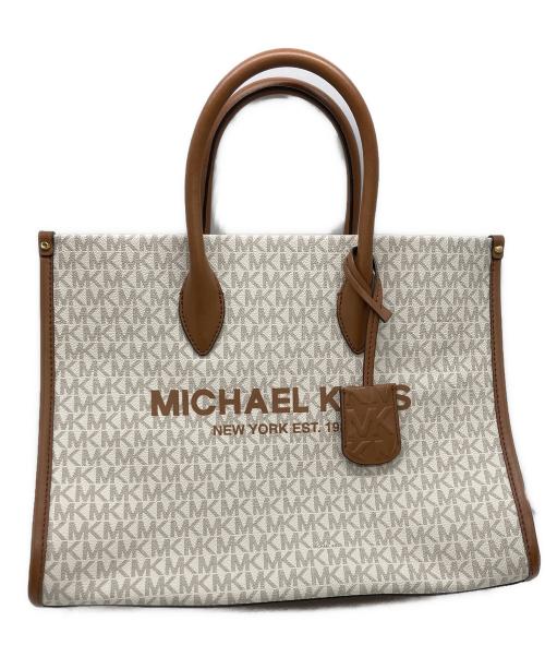 MICHAEL KORS（マイケル・コース）MICHAEL KORS (マイケル・コース) MIRELLA MD EW TOTE 2wayバッグ ベージュの古着・服飾アイテム