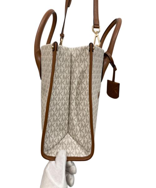 MICHAEL KORS（マイケル・コース）MICHAEL KORS (マイケル・コース) MIRELLA MD EW TOTE 2wayバッグ ベージュの古着・服飾アイテム