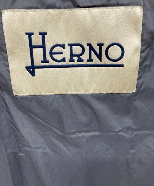 HERNO（ヘルノ）HERNO (ヘルノ) ハイネック コンビ ダウンコート グレー サイズ:SIZE 40の古着・服飾アイテム