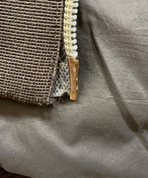 HERNO（ヘルノ）HERNO (ヘルノ) ハイネック コンビ ダウンコート グレー サイズ:SIZE 40の古着・服飾アイテム