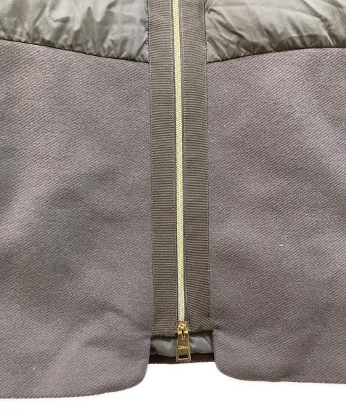 HERNO（ヘルノ）HERNO (ヘルノ) ハイネック コンビ ダウンコート グレー サイズ:SIZE 40の古着・服飾アイテム