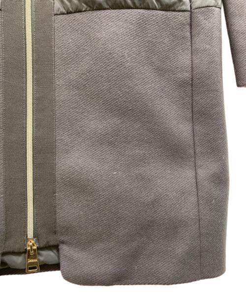 HERNO（ヘルノ）HERNO (ヘルノ) ハイネック コンビ ダウンコート グレー サイズ:SIZE 40の古着・服飾アイテム
