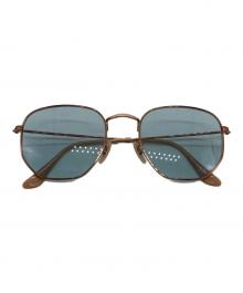RAY-BAN（レイバン）の古着「HEXAGONAL FLAT LENSES」｜ブラウン