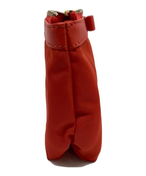 Salvatore Ferragamo（サルヴァトーレ フェラガモ）Salvatore Ferragamo (サルヴァトーレ フェラガモ) ヴァラリボンポーチ レッドの古着・服飾アイテム