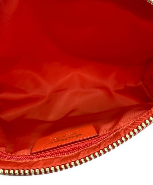 Salvatore Ferragamo（サルヴァトーレ フェラガモ）Salvatore Ferragamo (サルヴァトーレ フェラガモ) ヴァラリボンポーチ レッドの古着・服飾アイテム