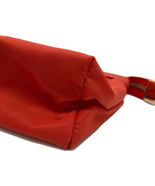 Salvatore Ferragamo（サルヴァトーレ フェラガモ）Salvatore Ferragamo (サルヴァトーレ フェラガモ) ヴァラリボンポーチ レッドの古着・服飾アイテム