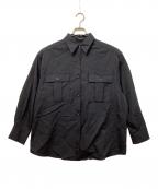 JOURNAL STANDARDジャーナルスタンダード）の古着「Vintage Twill BK Slit シャツ」｜ブラック