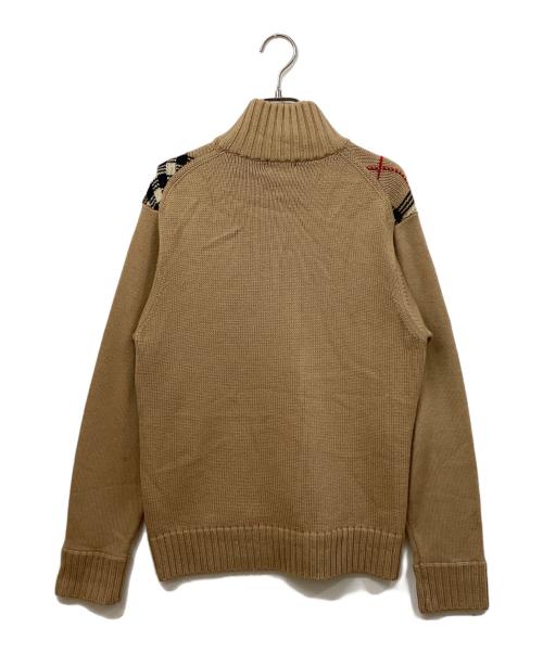 BURBERRY GOLF（バーバリーゴルフ）BURBERRY GOLF (バーバリーゴルフ) ジップアップニット ベージュ サイズ:SIZE Lの古着・服飾アイテム